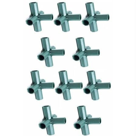 IC 10 stk 16 mm Drivhusramforbindelser, Drivhusplasttilbehør til have- og frugttrærammer Drivhusrammer