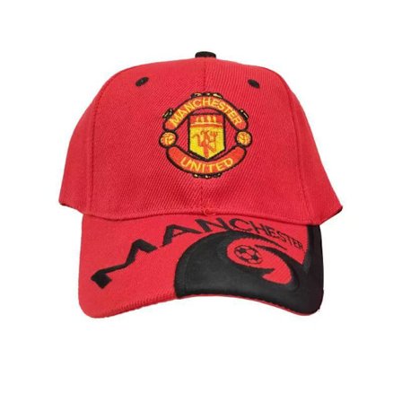 Manchester United kasket, unisex justerbar broderet kasket (rød)