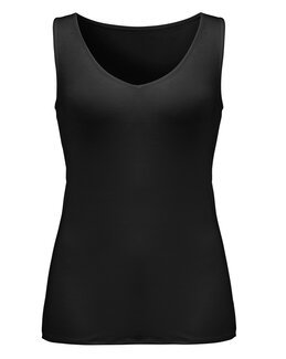 Singlet bambus Svart - Damella