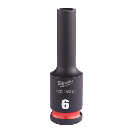 Milwaukee 4932480280 Krafthylse 3/8", SHOCKWAVE, dybde 6 mm, Håndværktøj