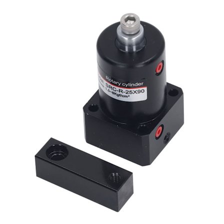 Aluminiumlegering 90 Graders Roterende Pneumatisk Sylinder Luftsvingverktøy 25mm Indre Diameter