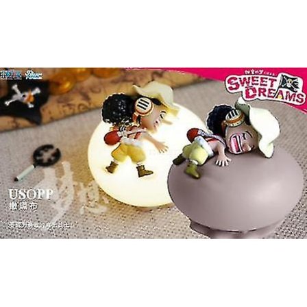 One Piece Anime Sweet Dream Series Blind Box Natlys Luffy Zoro Nami Sanji Chopper Figurer Led Ornament Overraskelseslegetøj Gave