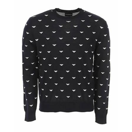 Emporio Armani Sweatshirts Hoodies Blå, Herre