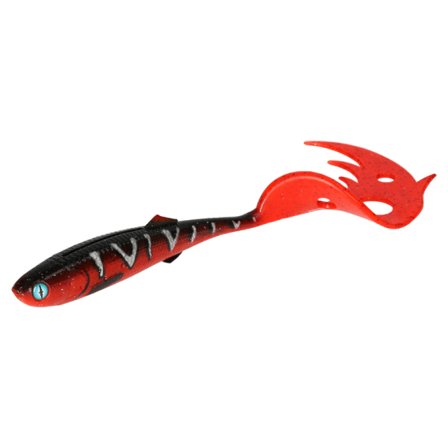 Mikado Sicario Pike Tail 10,5cm (4-pack) - Red Tiger