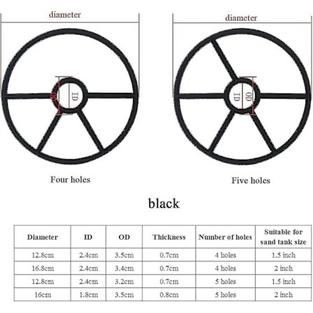 Multiportventil Stjernepakning Pool Sandfilter Tætning Poolfilter Tætning 4 5 Grene Til 1.5 2 Tommer Ventil-AV