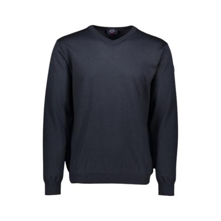 Paul & Shark, Sweater V Blauw, Heren, Maat:M