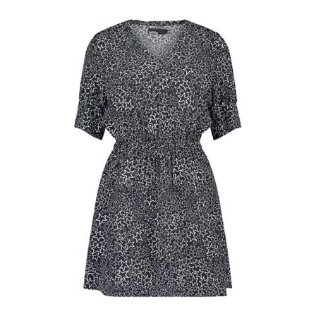 Milla Amsterdam Deanne dress star print , Zwart , Dames , Maat: M Casual jurken