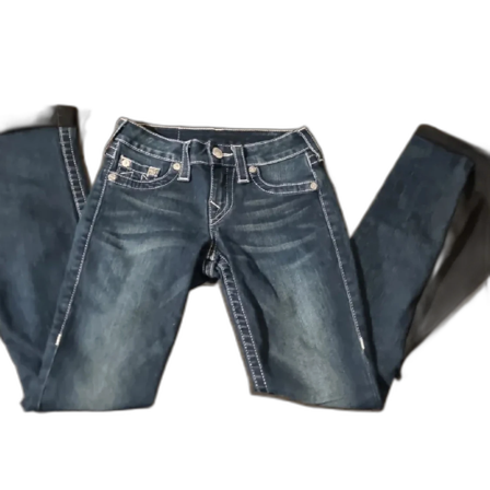 True Religion jeans med vita sömmar