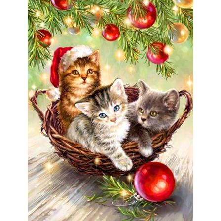 (20)4 stycken DIY diamantmålning julkit, 5D julbroderi