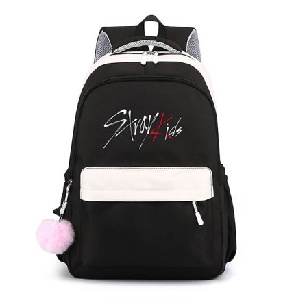 Stray Kids Kombination af samme koreanske rygsæk skole rygsæk Rygsæk koreansk stil studerende taske til mænd og kvinder null none