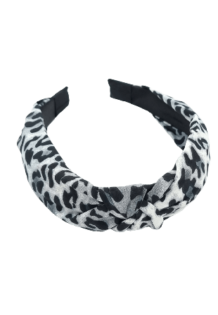 Complement Knutdiadem Med Animal Print Hårband Dam Svart 7-10 liter