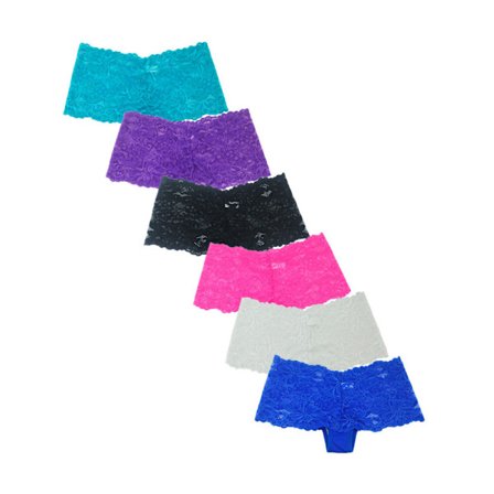 6-pak hipsters blondetrusser, 6 forskellige farver!