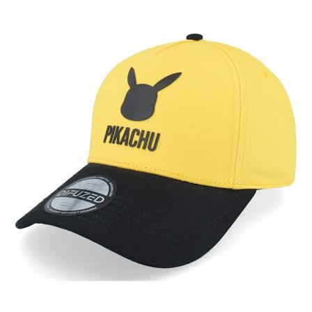 Difuzed - Jaune adjustable Casquette - Pokémon Pikachu Yellow/Black A-Frame Adjustable @ Hatstore