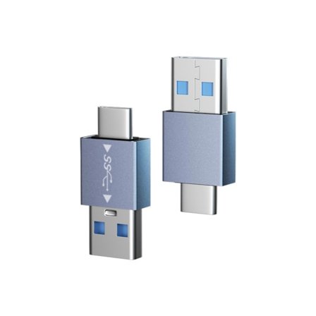 2 st USB 3.1 Typ C Adapter Konverterare För Snabb Dataöverföring Och Strömladdning