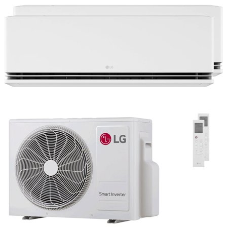 Condizionatore LG DUALCOOL Deluxe AI dual split 9000+24000 BTU inverter A+++ wifi unità esterna 6.15 kW