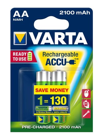 VARTA Longlife Accu R2U AA 2100mAh B2 - qty 1