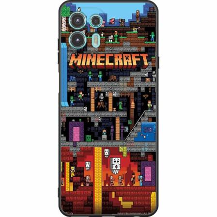 Motorola Edge 20 Lite Svart Skal Minecraft