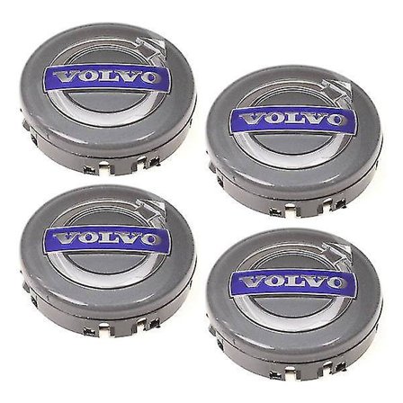 Volvo 02- 64mm 4-pakkaus Keskikupit Volvo Silver Yksi koko