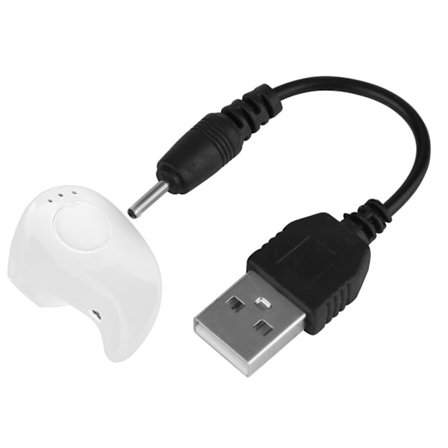 Mini trådløs in-ear Bluetooth V4.1 håndfri øretelefon sportsheadset hvid