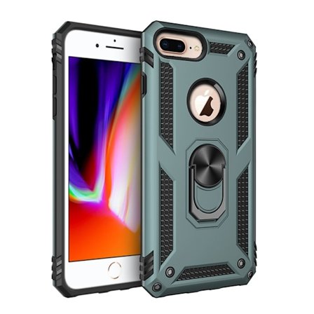 Kickstand Armor Style iPhone 6 Plus/7 Plus/8 Plus Skal - Grön