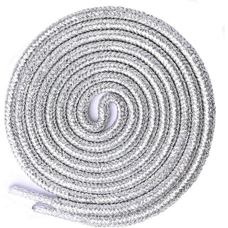 2 Par Glitter Metalliske Skinnende Snørebånd, Runde Paillet Snørebånd til Sneakers Støvler