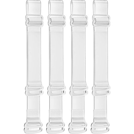 Transparent osynlig BH-band justerbart halkfritt BH-band 4 st