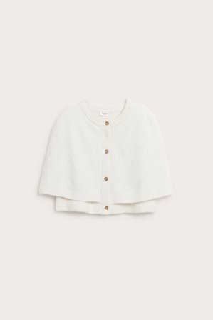 Kappahl | Neulottu poncho | Valkoinen