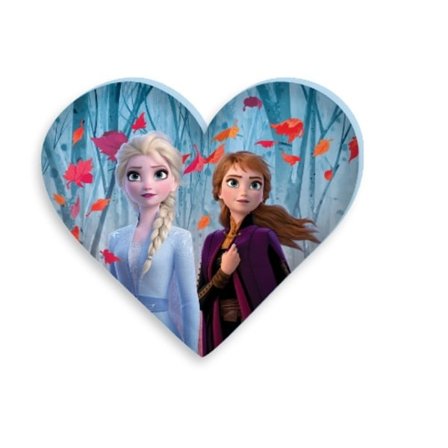 Disney Frozen Ljusformad Kuddfodral, Dekorativ Kudde 35x30 cm i Velour