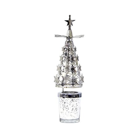 1/2 st Julgransljusstake Snurrande Ljusstake, silver Julgransljusstake, jul Te Ljus Karusell Ljusstake, jul Ljusstake