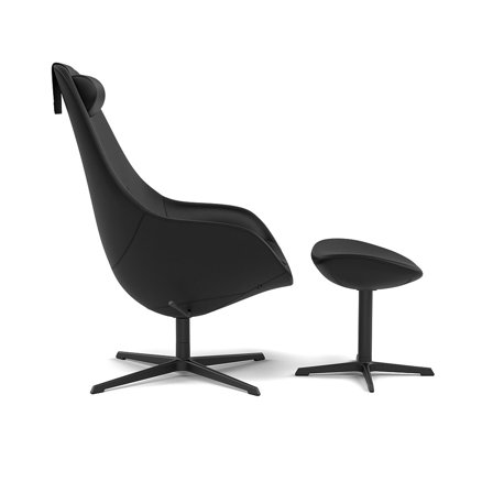 Varier Furniture Kokon - Black Leather - Black base
