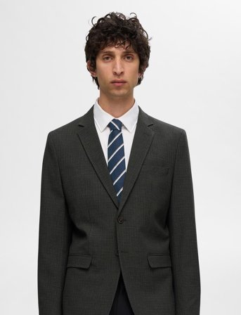 Selected Slhlane Stripe Tie Noos - Navy - ONE SIZE