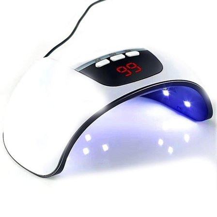 LED UV Neglelakk Lampe, 54W Negletørker Gel Negleherding Lampe UV Lys med USB 3 Timer Automatisk Sensor