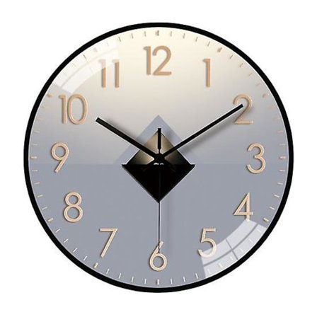 20 cm Modern Väggklocka Tyst Icke-Tickande Batteridriven Väggmonterad Klocka Vardagsrum Sovrum Kök Kontor som bilden B