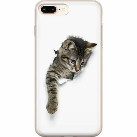 Apple Iphone 8 Plus Mjukt Skal - Curious Kitten