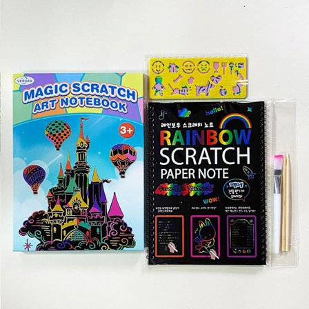Regnbue-skrapbok for barn: Craft Magic Paper Gaveeske Fargelegging Maling Rekvisita Sett for Tenåringer Jenter Gutter Bursdagsfest 3-6 År Gamle 
