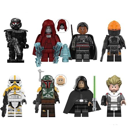 8-pak Star Wars minifigur Palpatine Luke Skywalker klods samlet klods legetøjsfigur klods legetøj