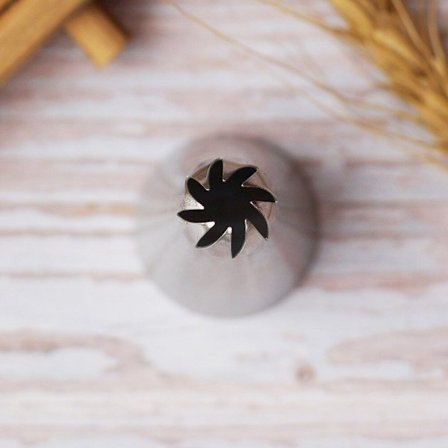 Tyll Stjärna Curved Drop Flower Stjärntyll Stängd Böjd