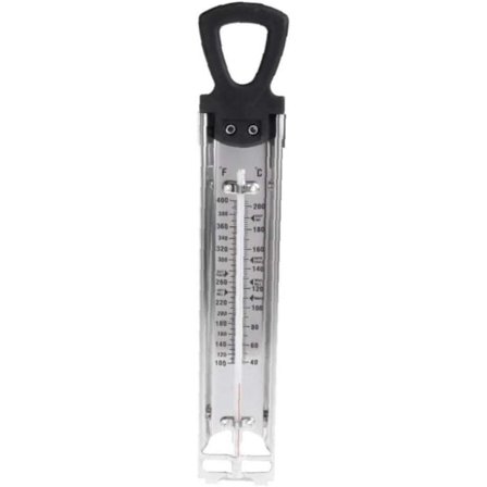 Rostfri matlagningstermometer, för socker, mjölk, flytande godis