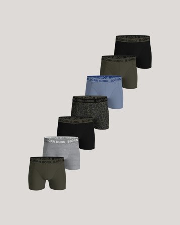 Björn Borg COTTON STRETCH BOXER 7p Multi Ondergoed Jongens - Kids Brand Store