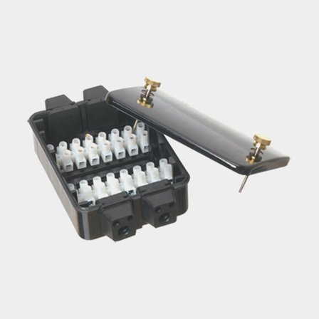 Aansluitklem, 16 aansluitingen, met deksel