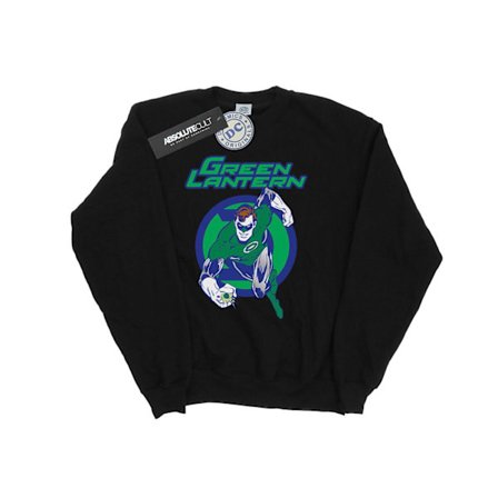 DC Comics Boys Green Lantern Leap Sweatshirt 12-13 år Svart
