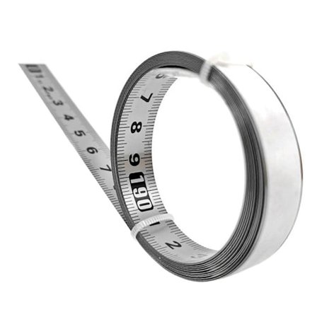 Självhäftande skala i rostfritt stål Precision Träbearbetningsguide Självhäftande måttband Metall Rul-Perfet