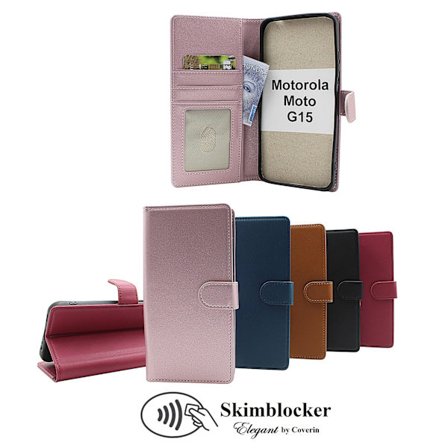 Skimblocker Motorola Moto G15 Plånboksfodral