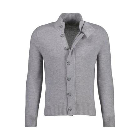 Gran Sasso, Cardigans Grijs, Heren, Maat:M