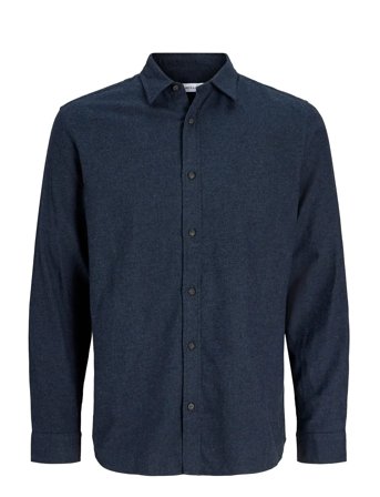 Jjeclassic Melange Shirt L/S Noos Navy Jack & J S