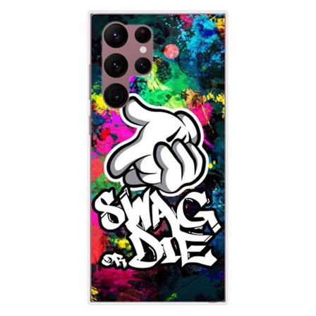 Siliconefodral - Kompatibel med Samsung Galaxy S22 Ultra - designa swag or die