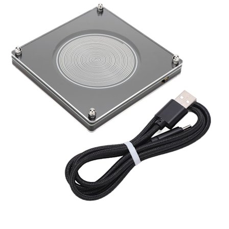 Schumann Resonans 7.83Hz Bølgegenerator Ultralav Frekvens Søvnhjælp ABS Sølv FM783