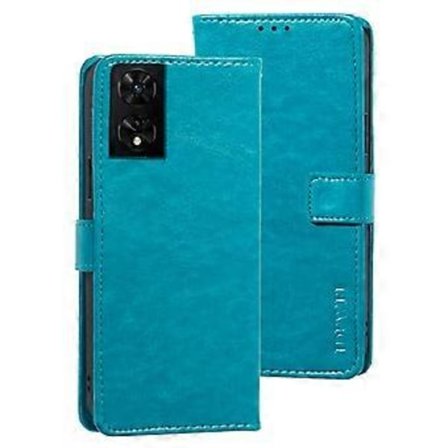 IDEWEI Etui til TCL 505 Crazy Horse Tekstur Læder Folio Telefon Cover (Style D)