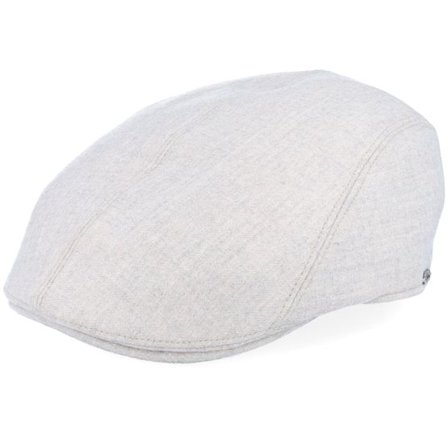 Wigéns - Vit flatcap Keps - Ivy Modern Cap Off White Melange Flat Cap @ Hatstore
