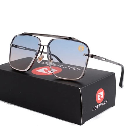 HOT WAVE Lyxig varumärkesdesign Mode Klassisk Mach Six Style Gradientlins Solglasögon Herr Vintage Brand Design Solglasögon Oculos